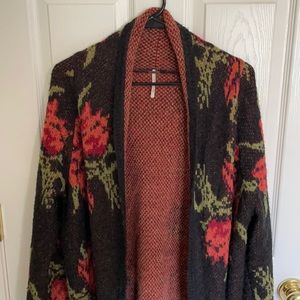 Free People flower power cardigan